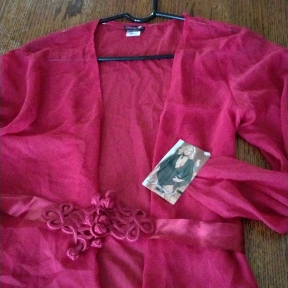 Dream girl see through red robe